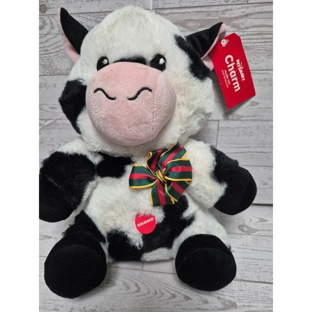 CHARM THE COW DOG TOY SQUEKY Meany Wants To Kick Your Dogs A$$!
